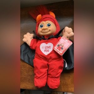 Vintage Russ Troll Kidz Plus Doll Red Devil